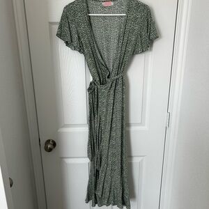 Boutique Floral Wrap Sundress